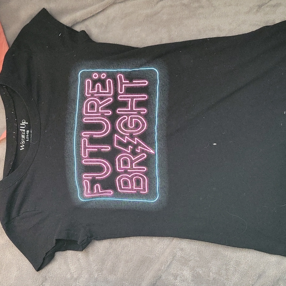 Wound up, Large, black tee